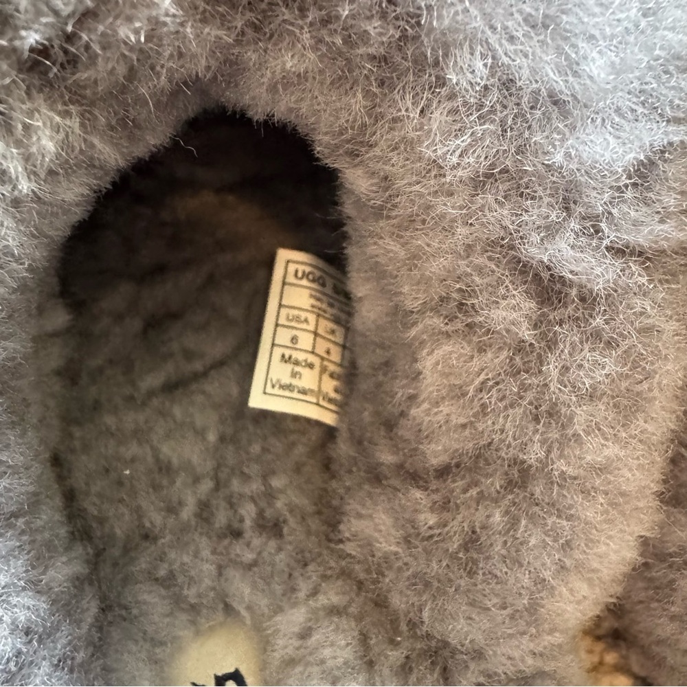 UGG Charcoal Sherpa Slippers - Picture 2 of 3